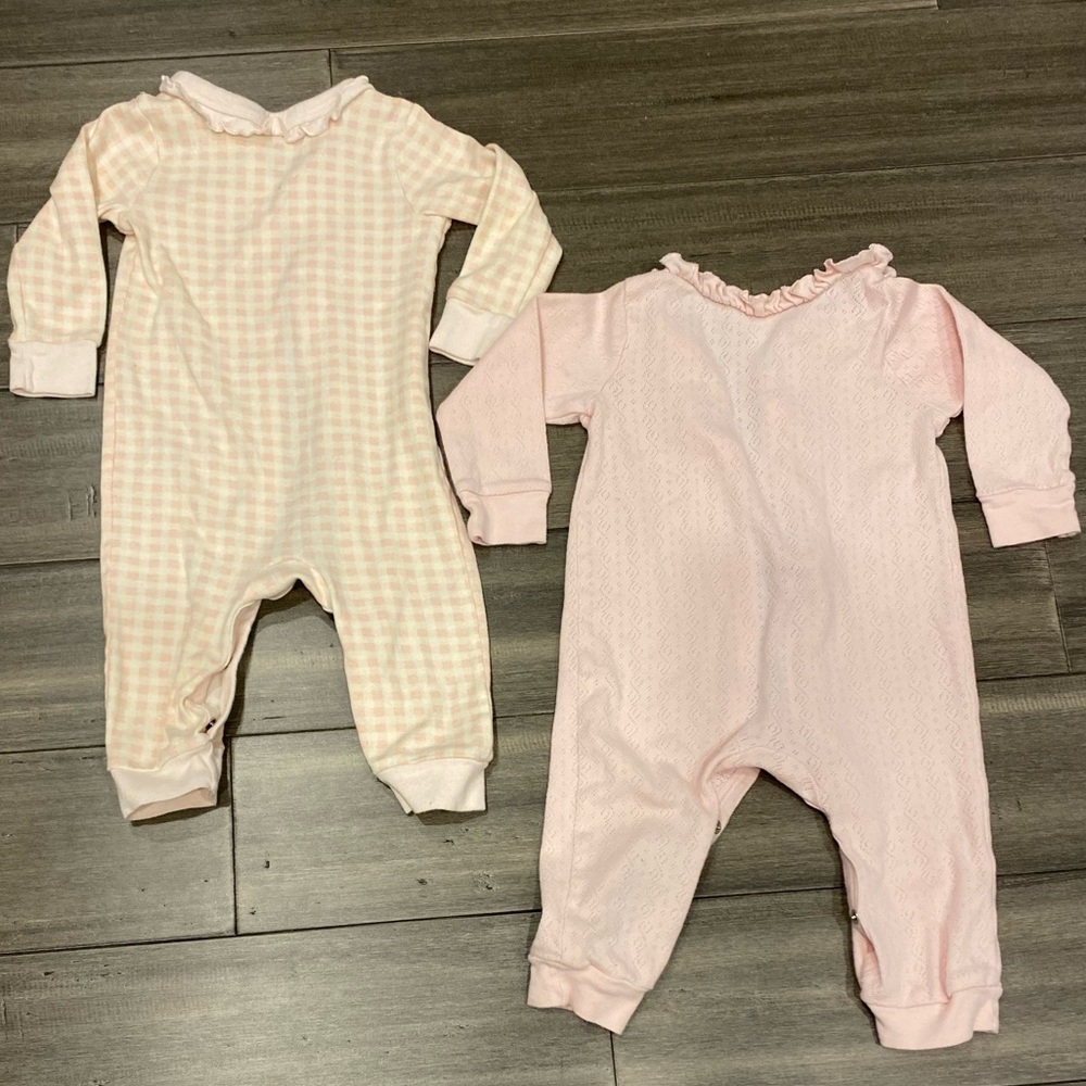 Baby girl onesies size 12 months pink and white - Picture 4 of 12